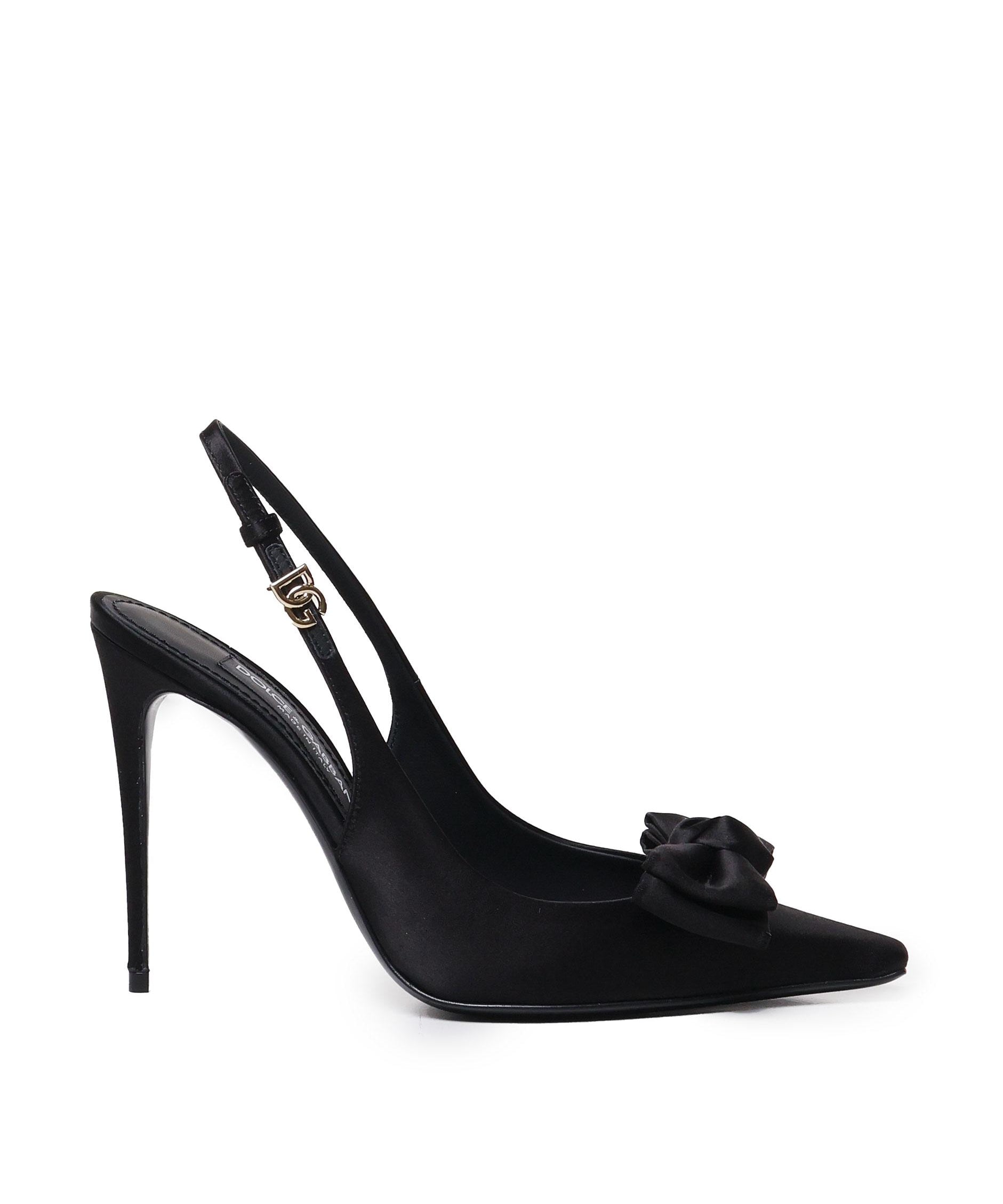 Slingback Mun in raso CG0844 A3I648B956 DOLCE & GABBANA 