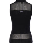 Canotta a polo in maglia a coste 106318 A34BZ99 PINKO 