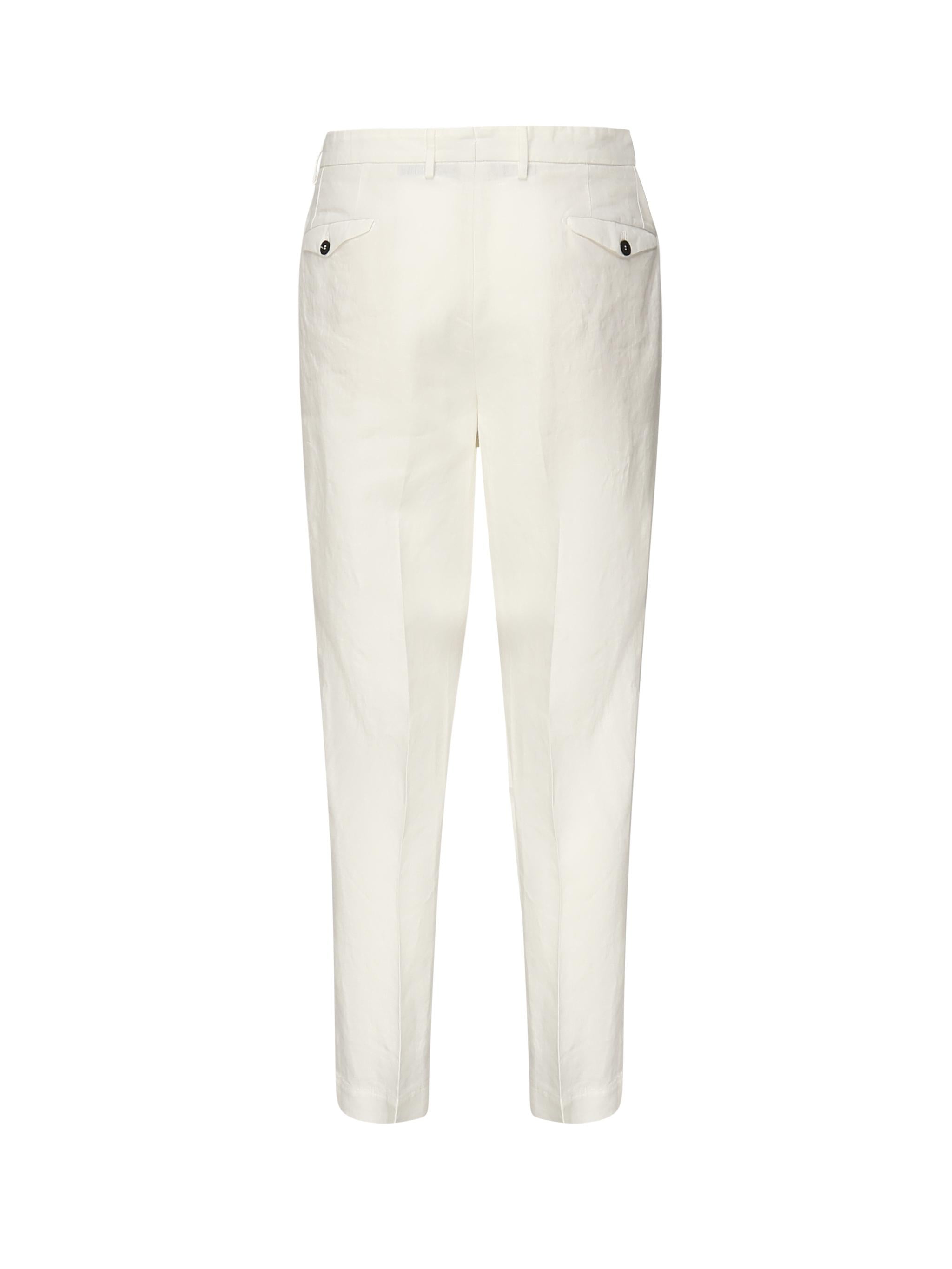 Pantaloni pince in lino ARECHIEVO6 TCR343401 SANTANIELLO 