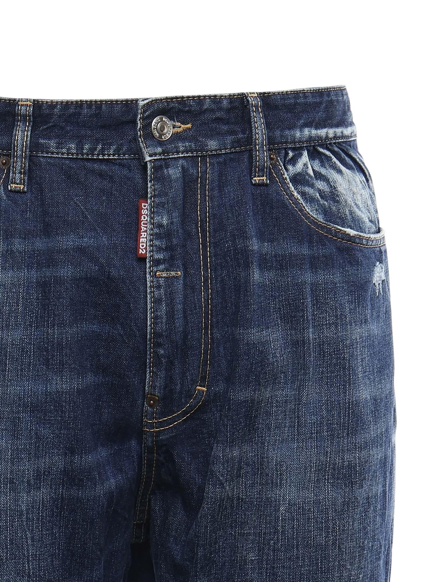 Jeans bow leg in denim S71LB1637 D30011470 DSQUARED2 