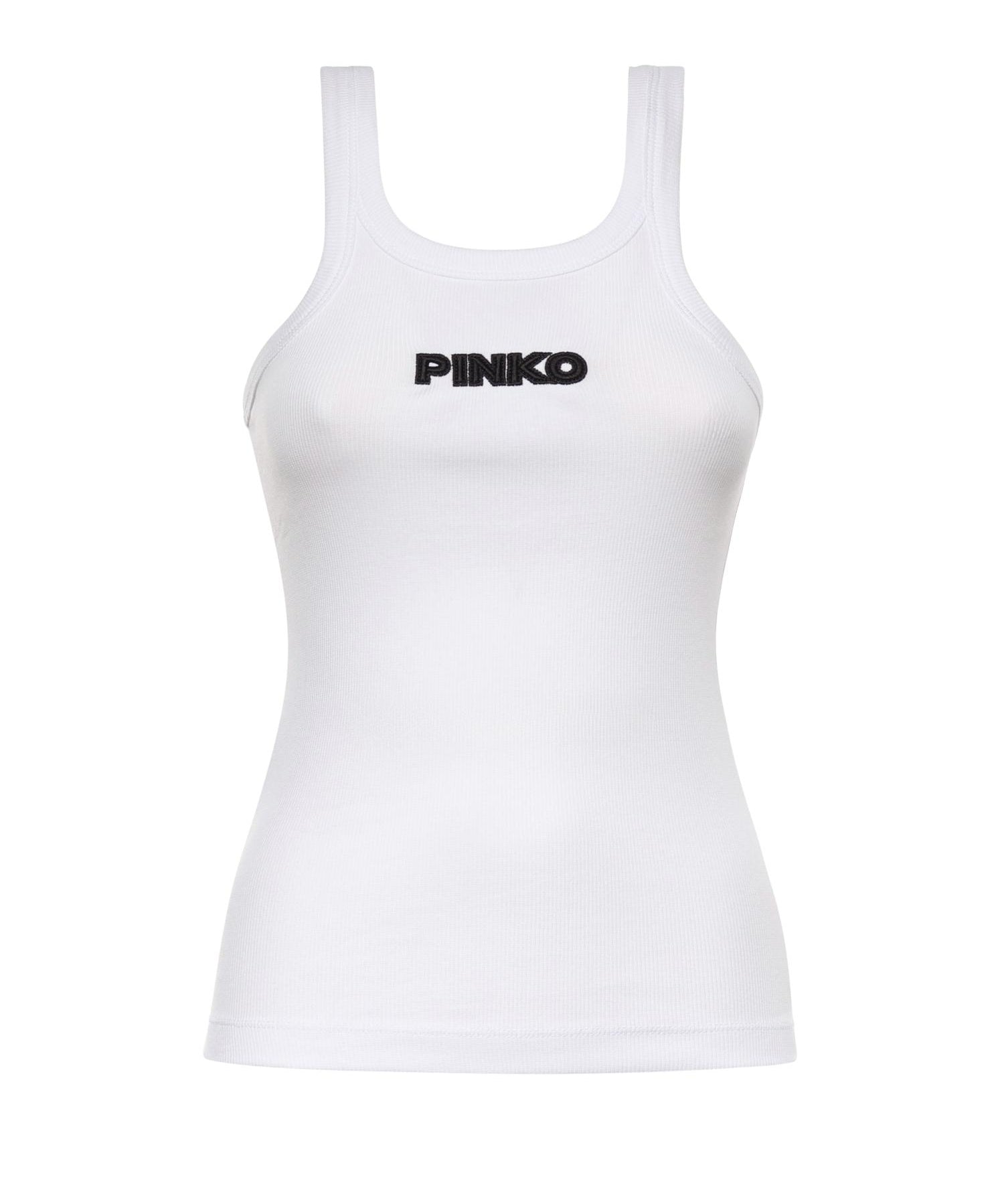 Tank top con logo 3D 107302 A3H6Z14 PINKO 