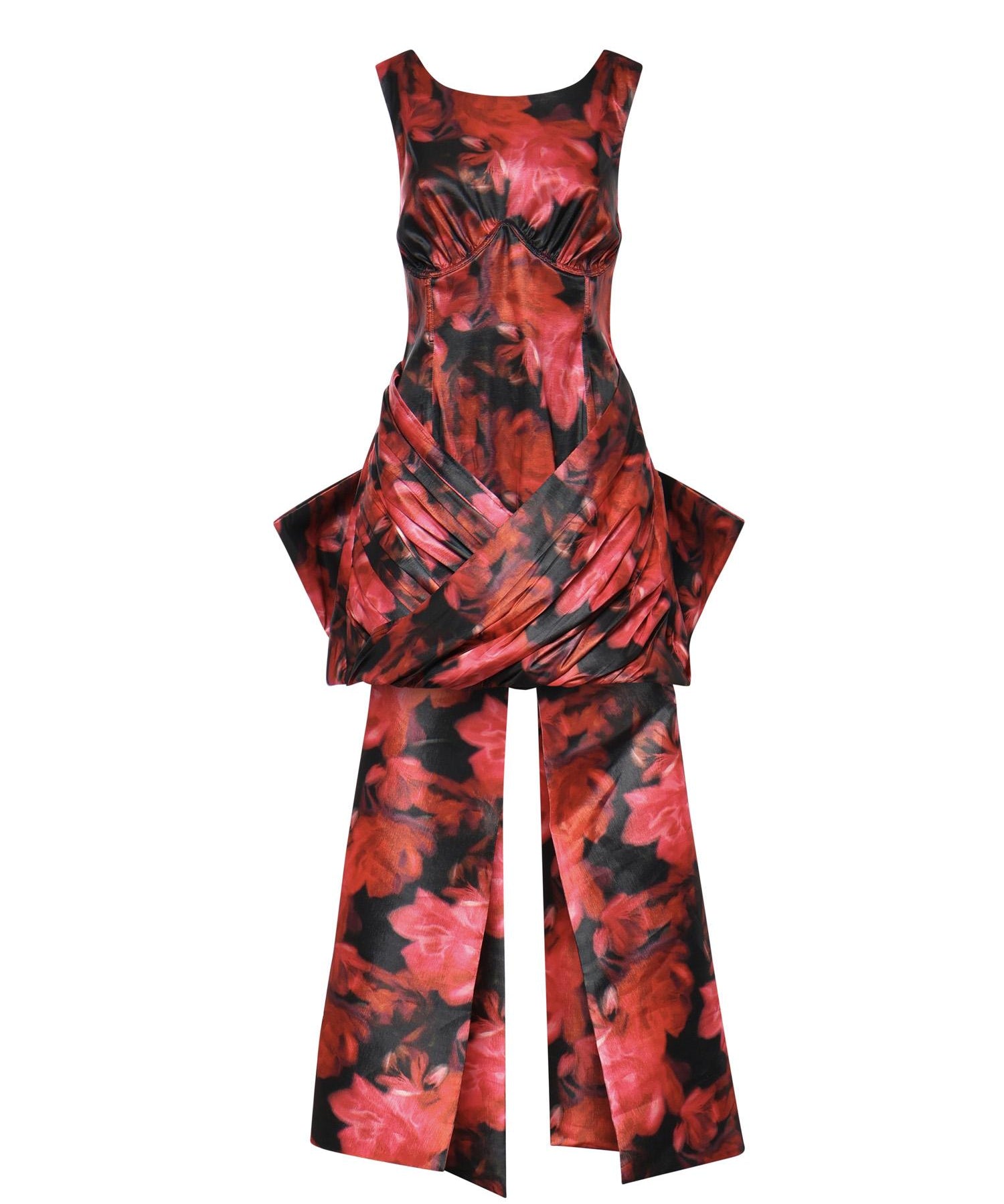 Mini abito Dark Romance CD3942 RED FOR LOVE & LEMONS 