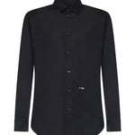 Camicia in cotone con logo S74DM0659 S44131900 DSQUARED2 