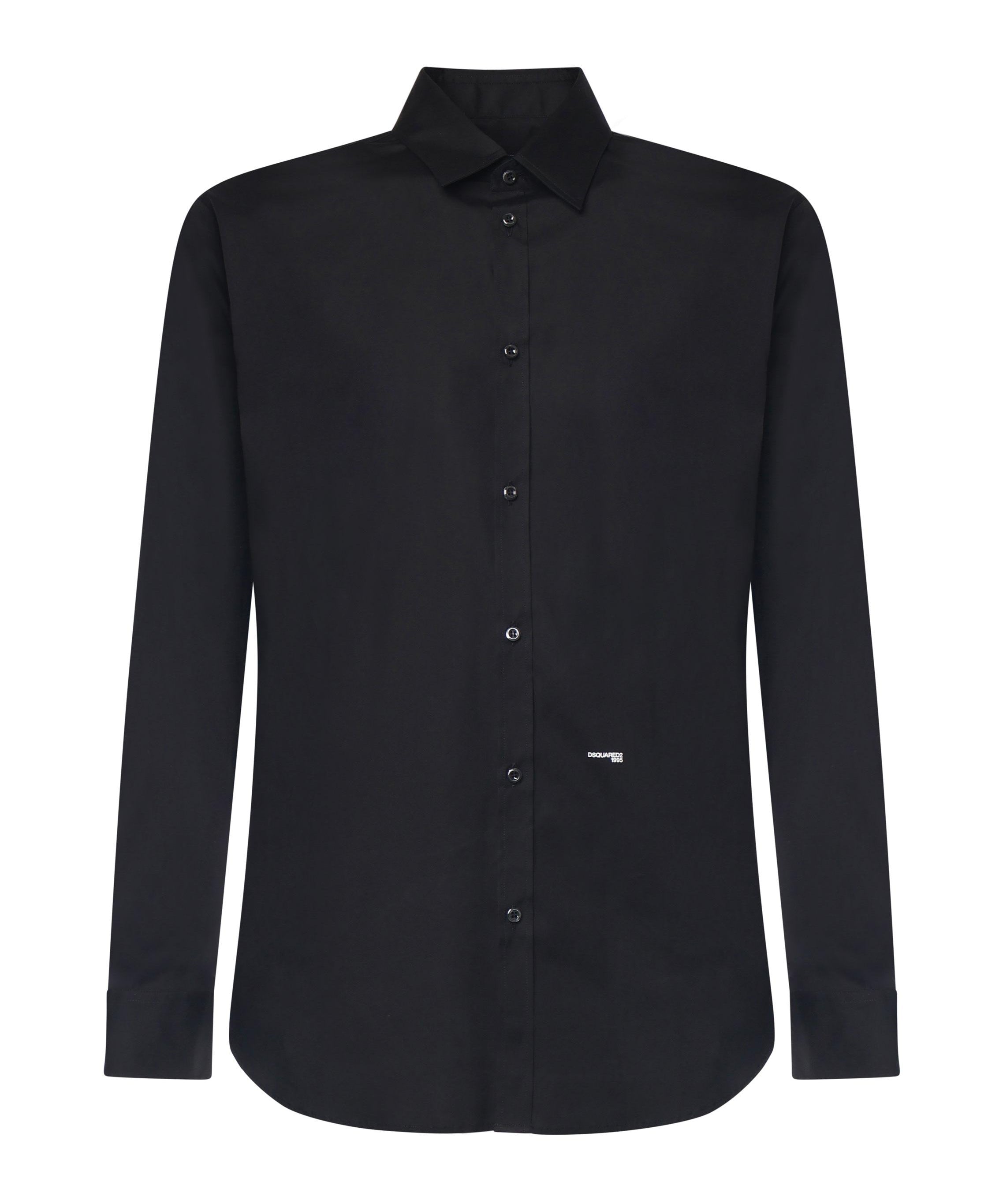 Camicia in cotone con logo S74DM0659 S44131900 DSQUARED2 