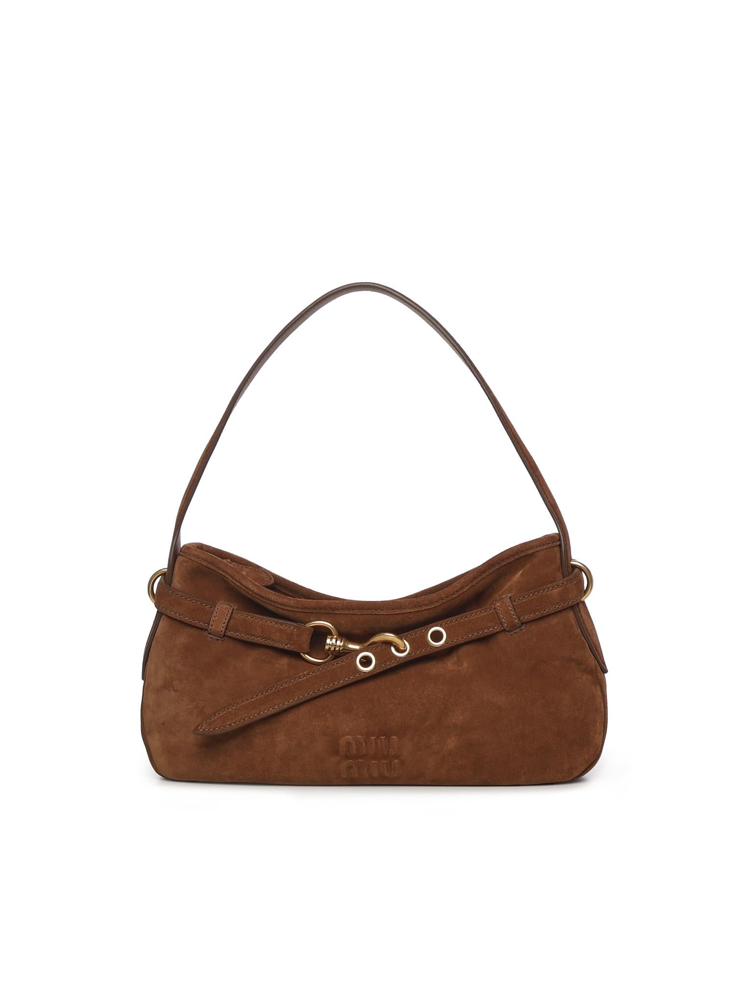 Borsa Aventure in pelle scamosciata 5BC182 2CSSF0316 MIU MIU 