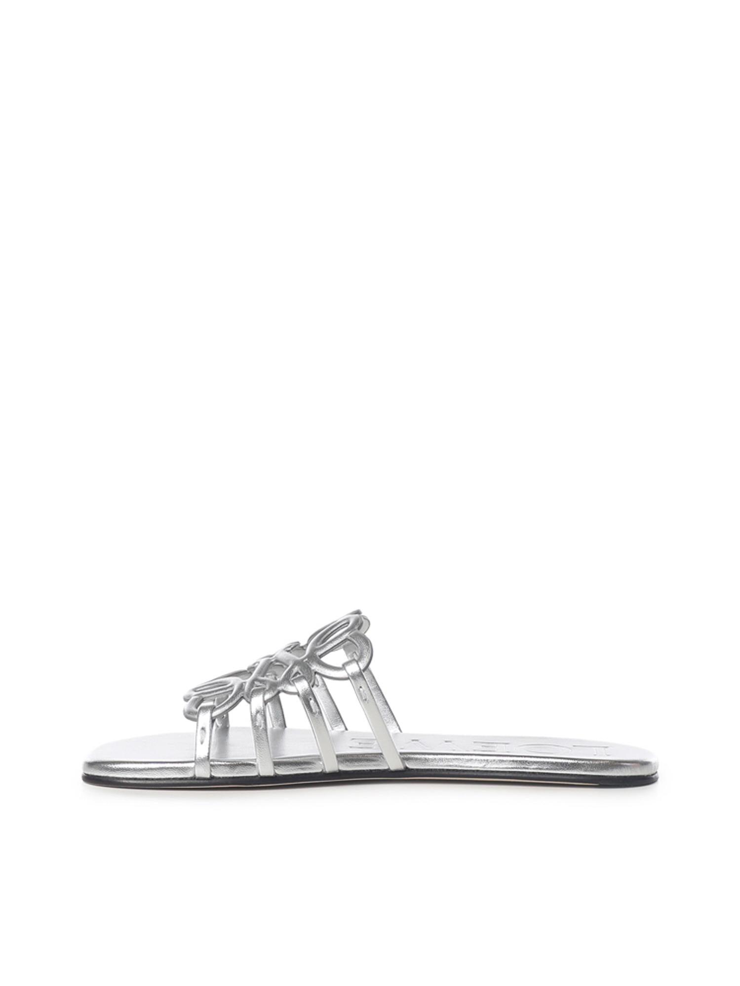 Slide Anagram Petal in pelle laminata LPEA465X08 1160 LOEWE 