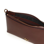 Pochette piatta in pelle con logo Love Birds 104277 A0F1R49Q PINKO 