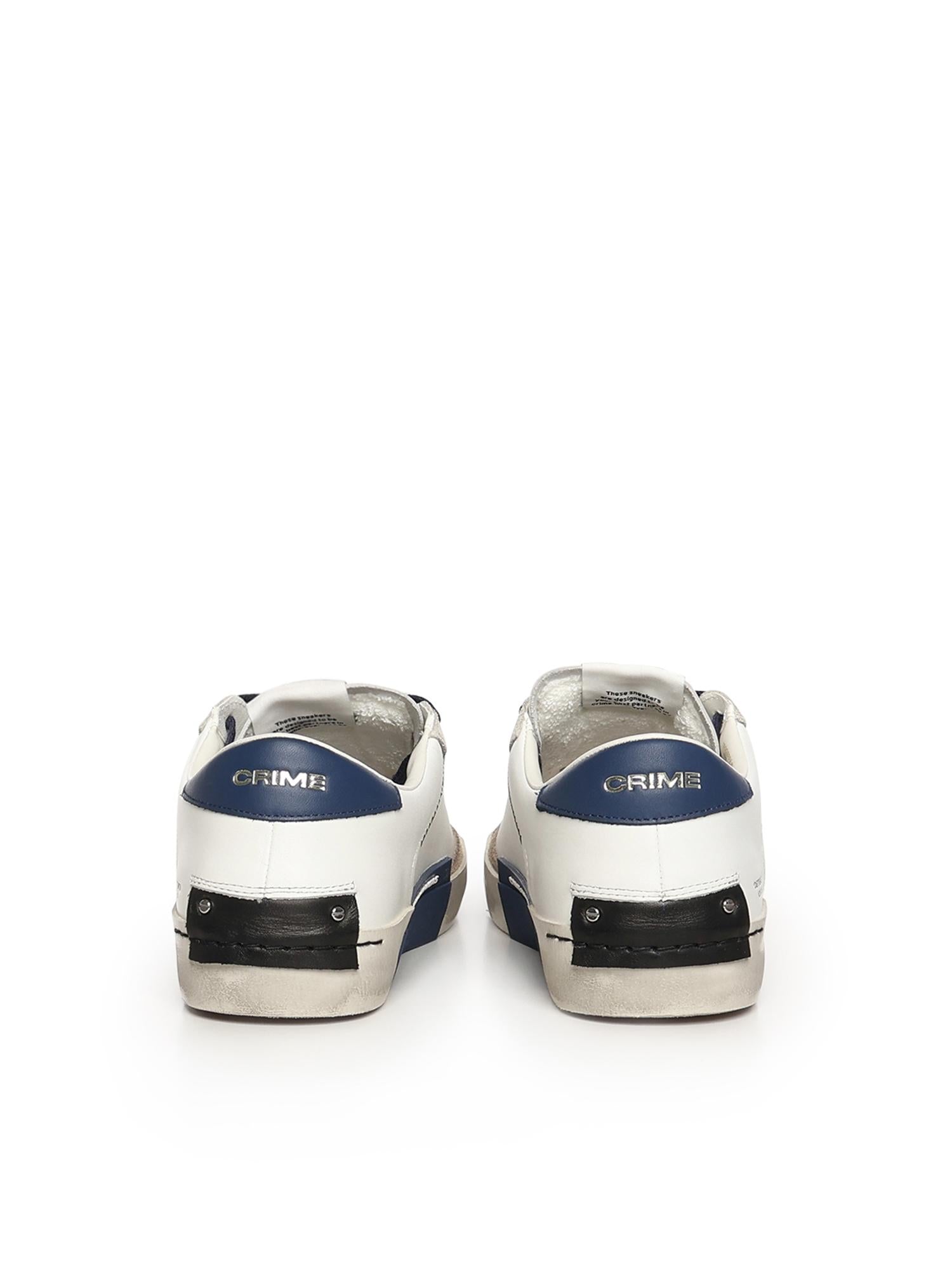 Sneaker Distressed Lo 19003PP8B WHITE CRIME LONDON 