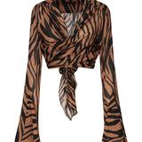 Top Wynn con stampa zebra TM170949B TNC130856 THE ANDAMANE 