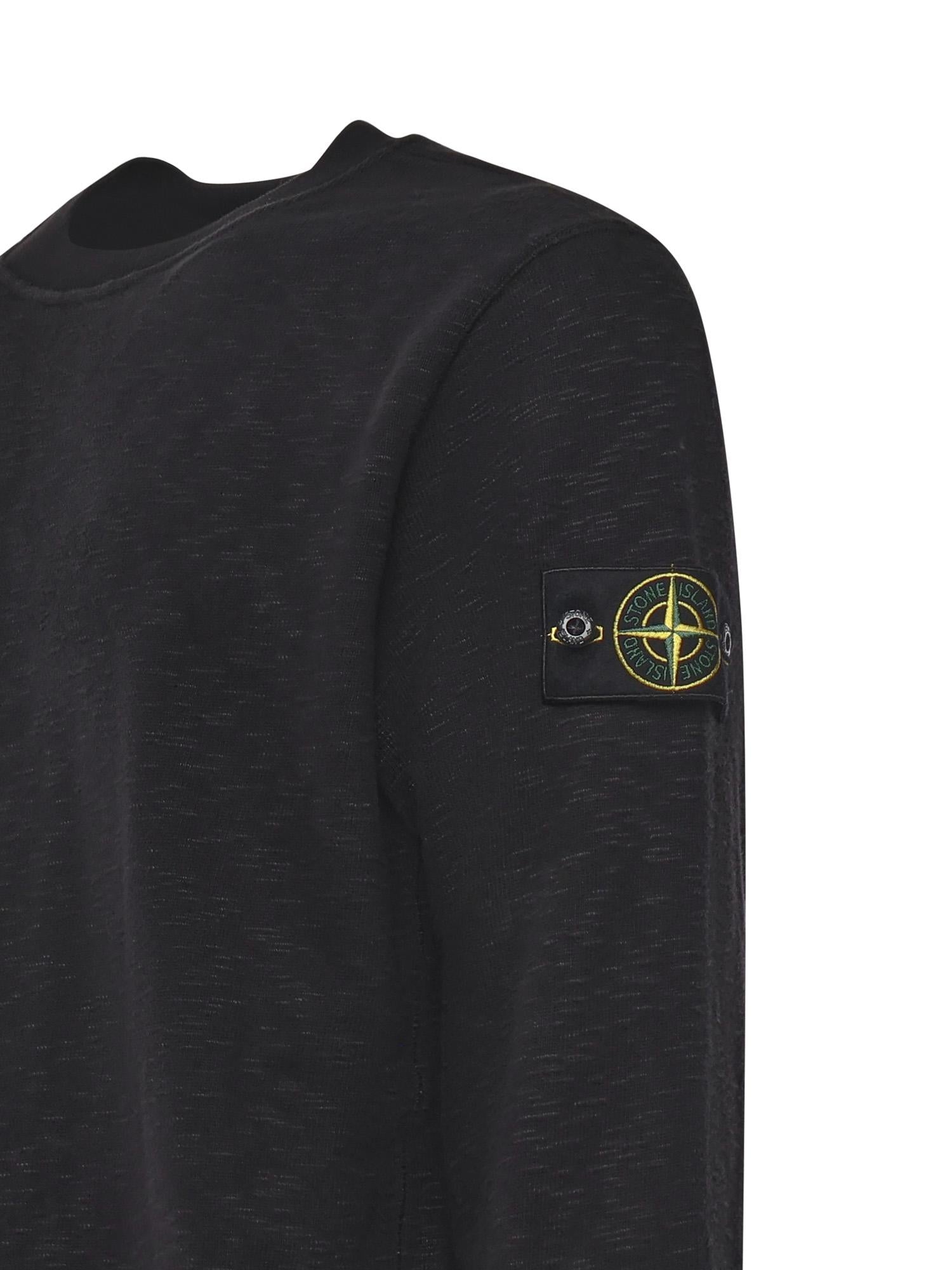 Felpa con logo in jersey di cotone K2S156100053 S0238V0029 STONE ISLAND 
