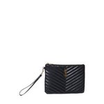 Pouch monogram Cassandre matelassè astuccio in pelle goffrata 379039 CWU011000 SAINT LAURENT 