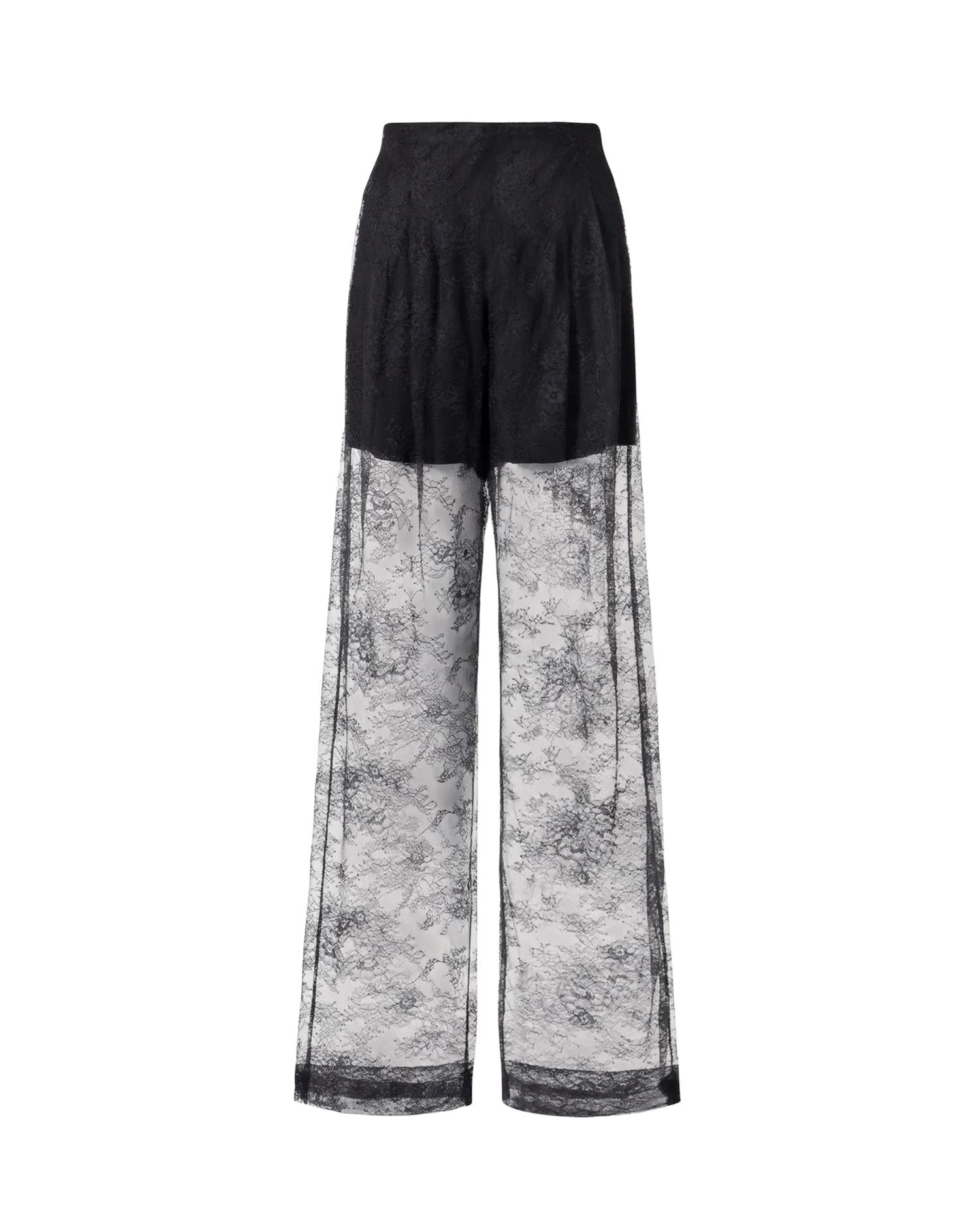 Pantaloni in pizzo A03141648 0290 ALBERTA FERRETTI 