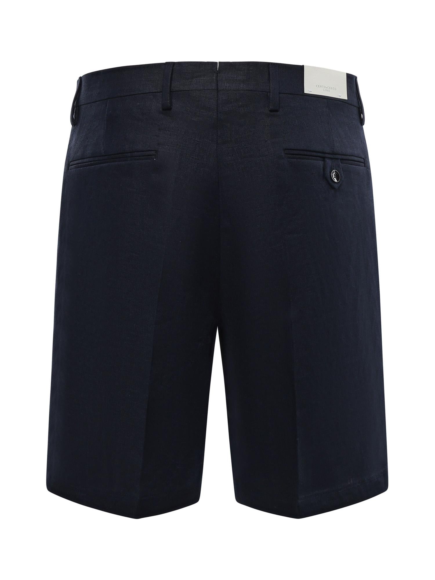 Bermuda Harry in lino con pince MCHAR3259S26B 016 MICHAEL COAL 