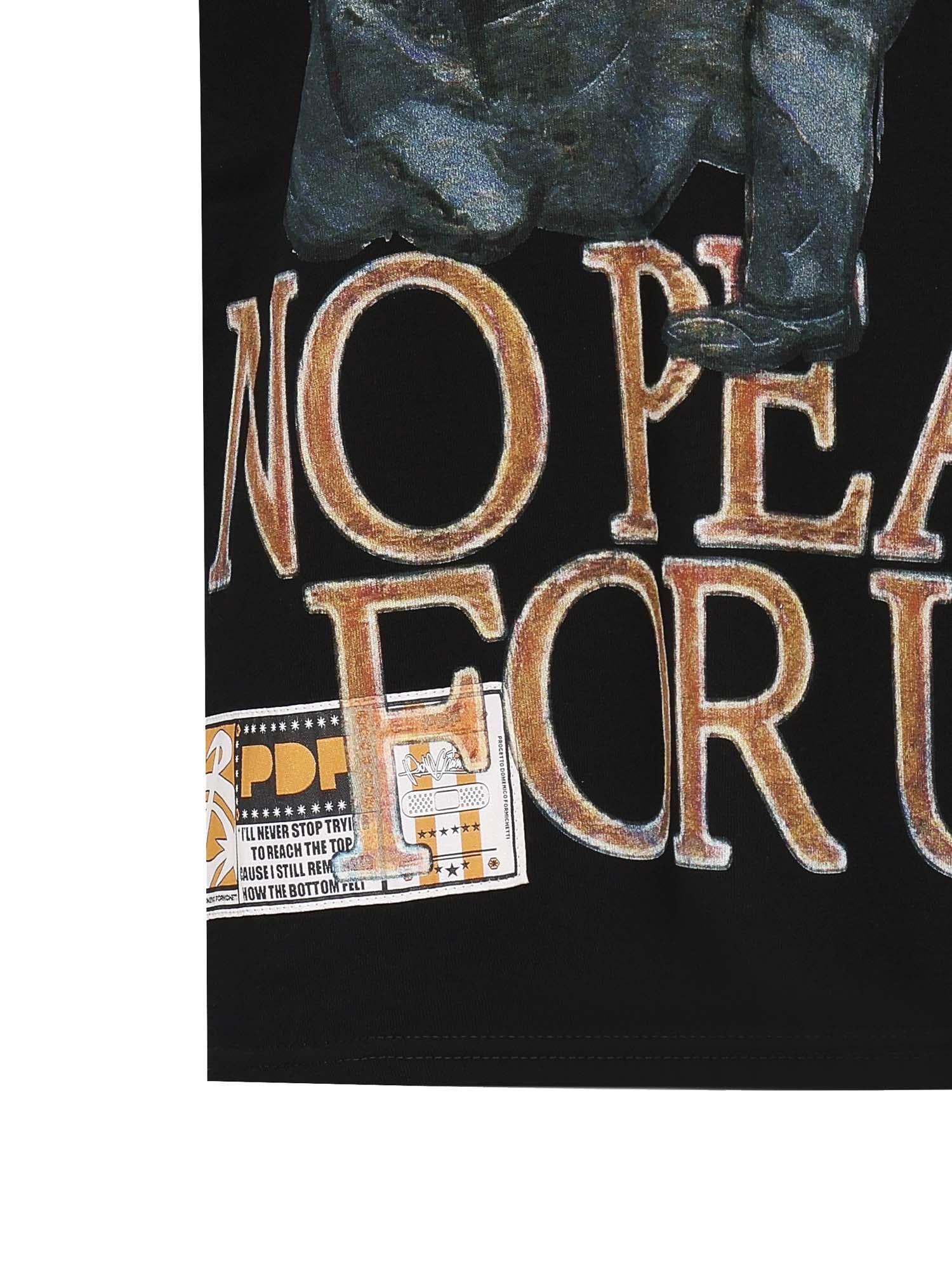 T-shirt con stampa DFM54029TJ110 NO WASH BK/GA PDF CHANNEL 