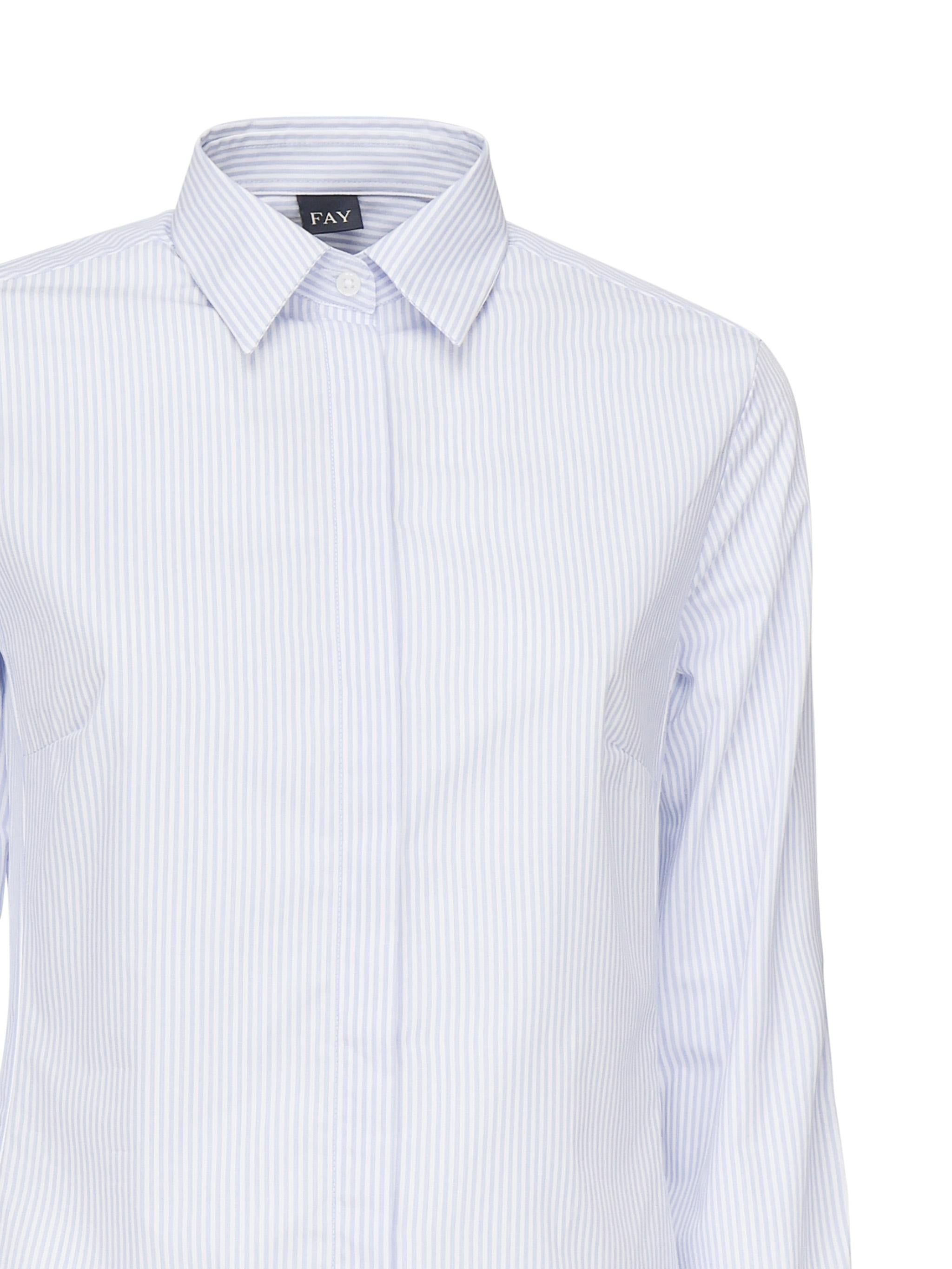 Camicia Slim a righe<BR/> NCWA1505650XAM U603 FAY 