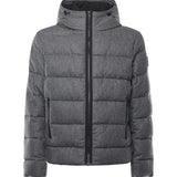 Piumino double front in flanella di lana cardata<BR/> NAM32510620WGZ B605 FAY 