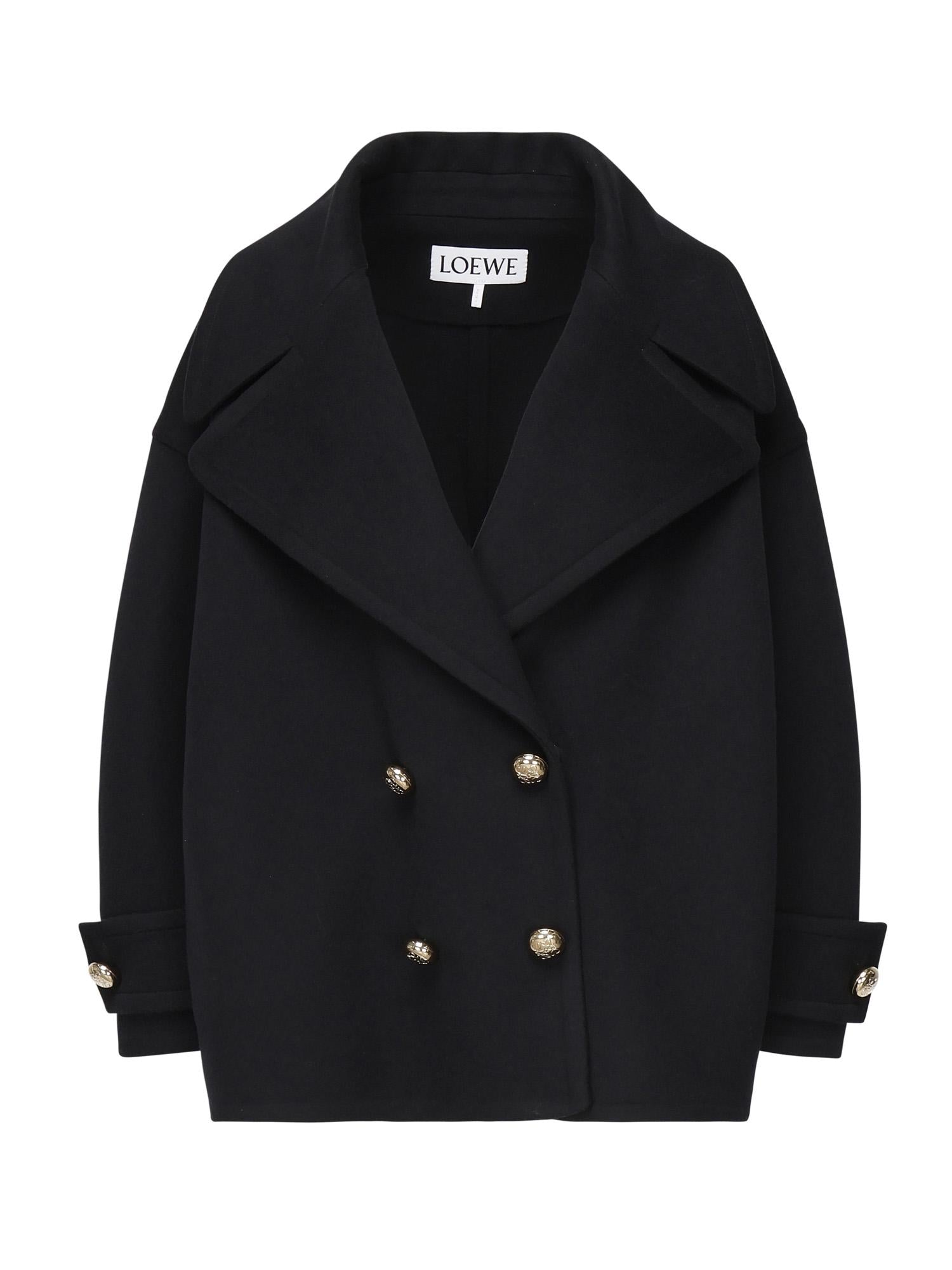 Cappotto in lana Pebble<BR/> S359Y01XBR 5440 LOEWE 