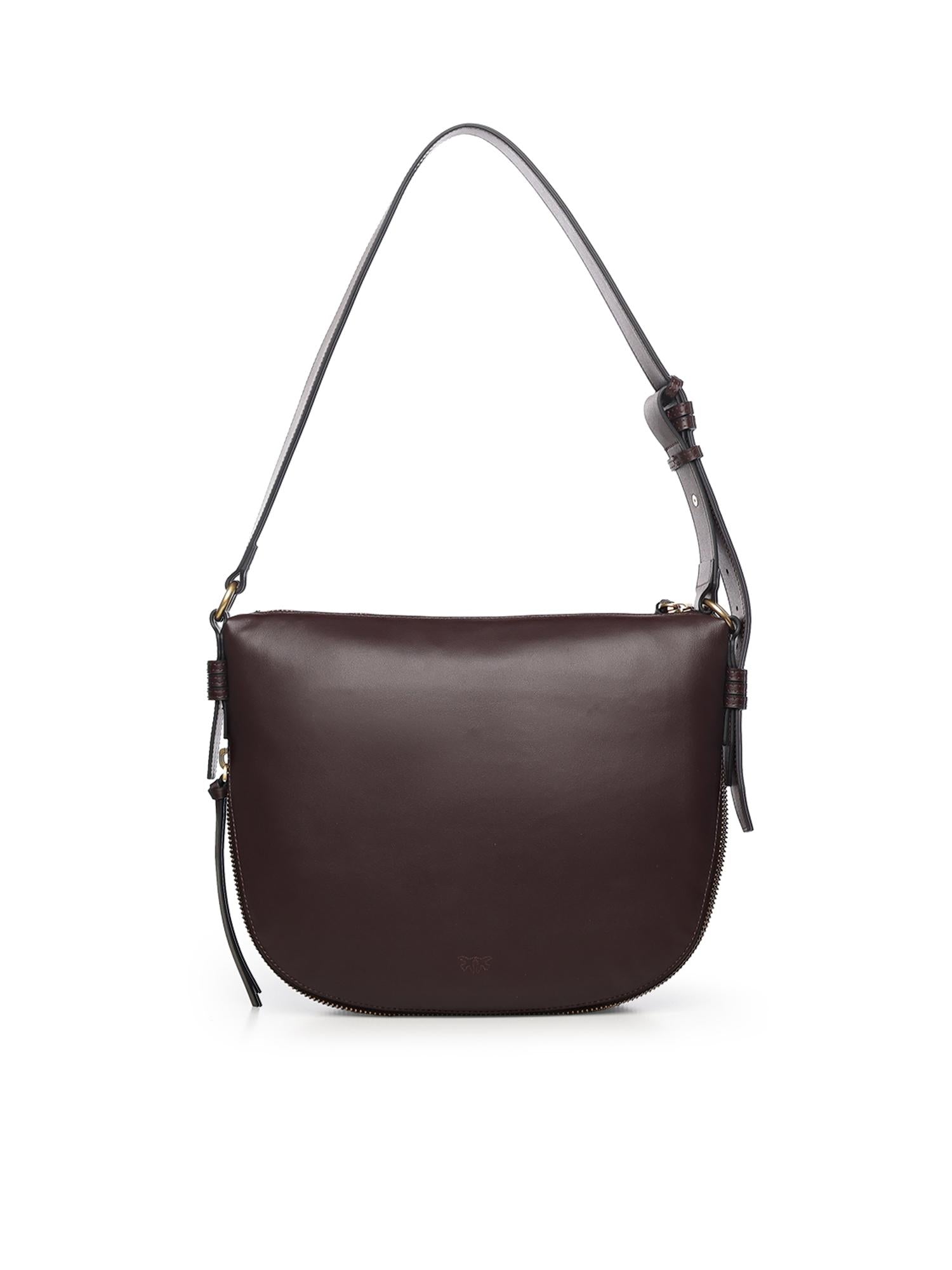 Borsa a spalla hobo in pelle 105113 A0QOLA7Q PINKO 