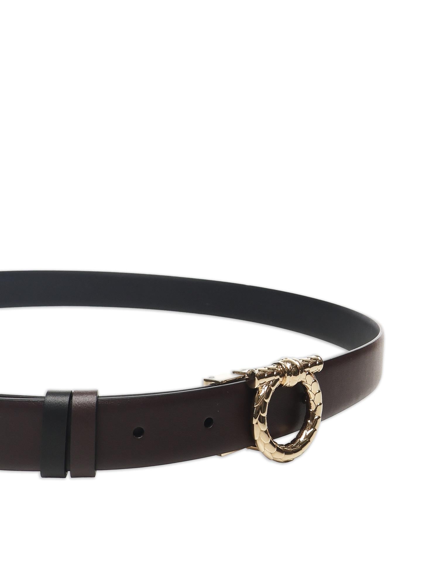 Cintura Gancini in pelle 230372 780477003 FERRAGAMO 