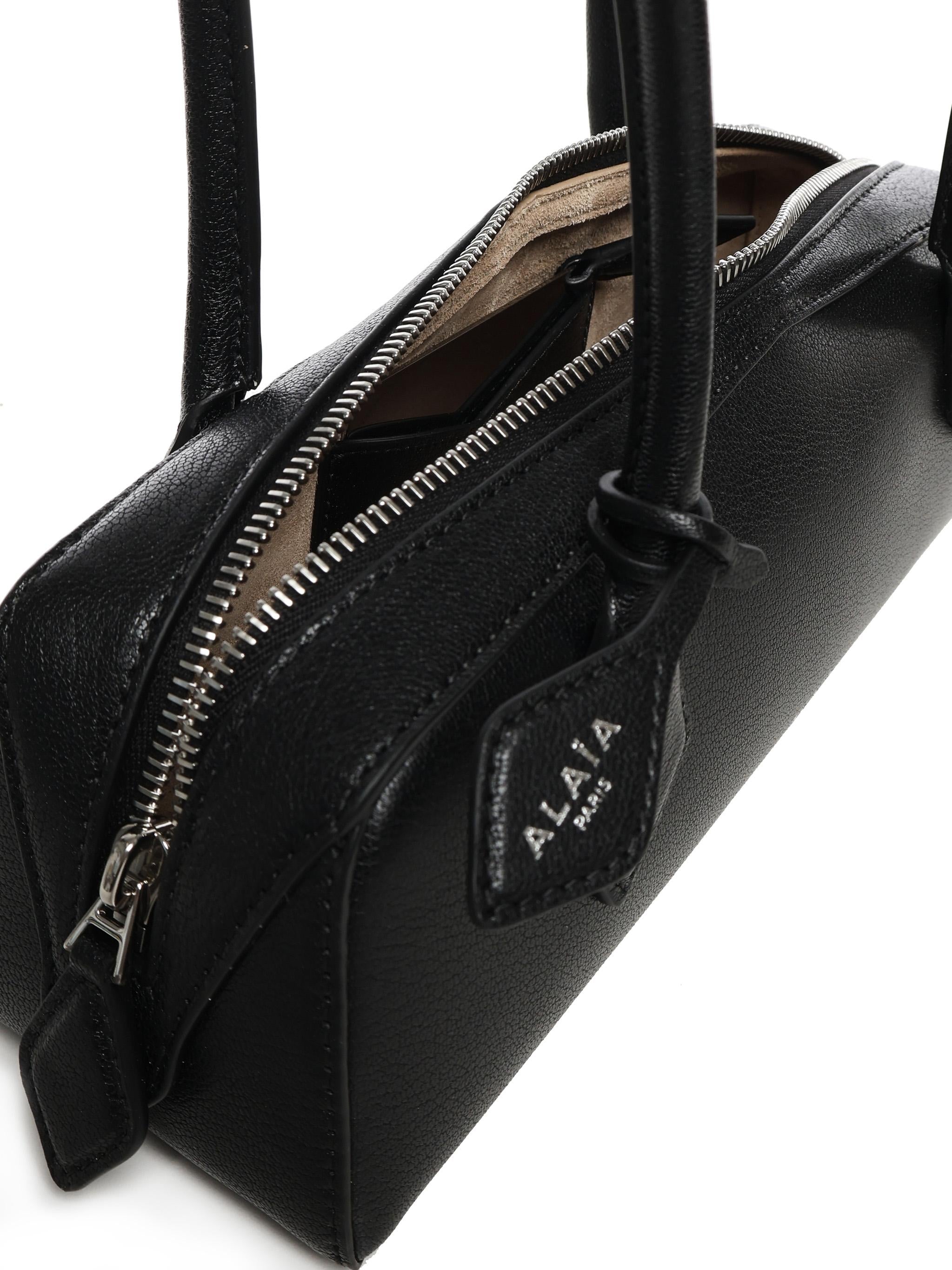 Borsa Le Teckel piccola in pelle AA1S06029CA212 999 ALAIA 