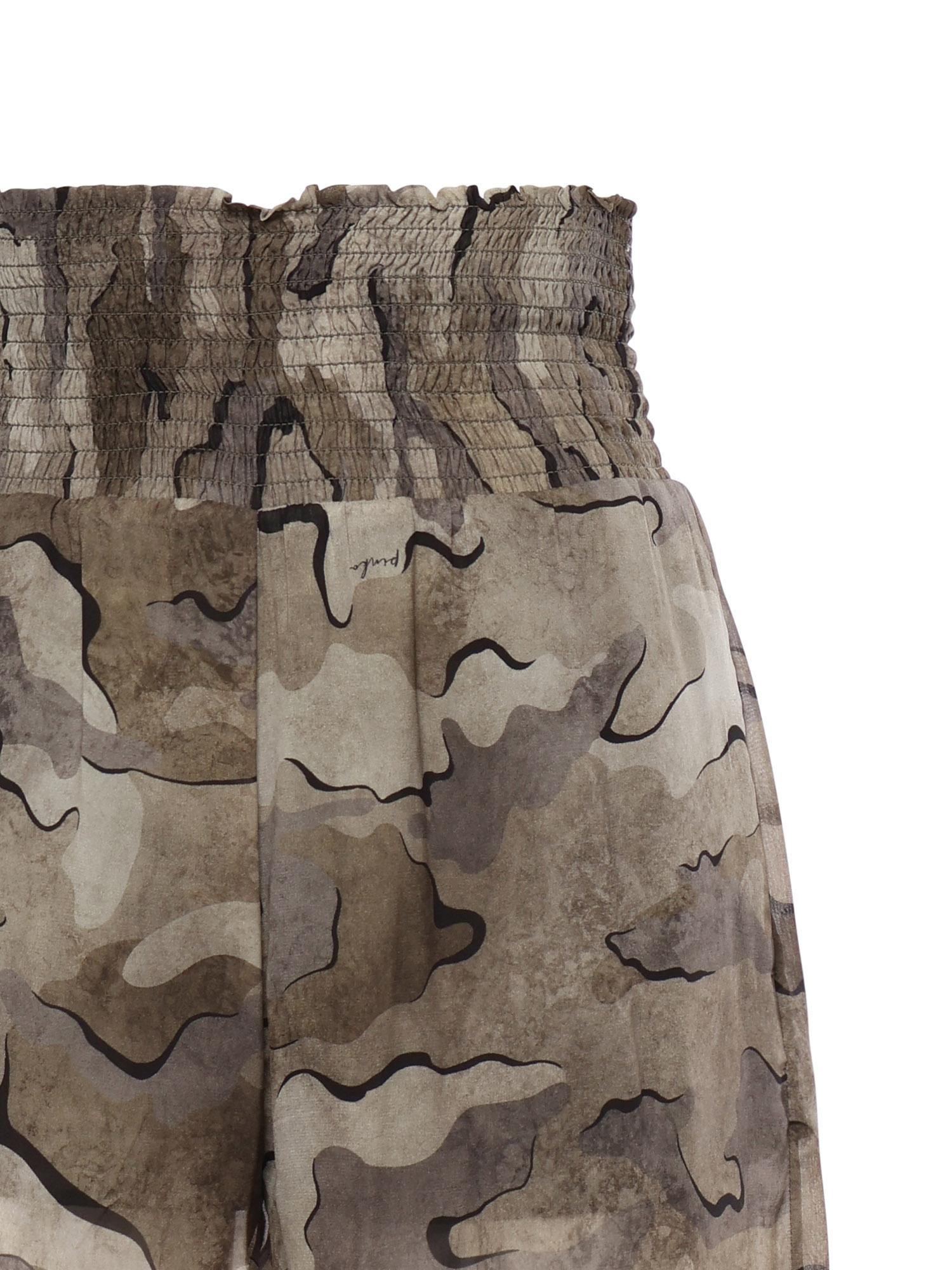 Pantaloni balloon camouflage 107732 A3N0DS4 PINKO 