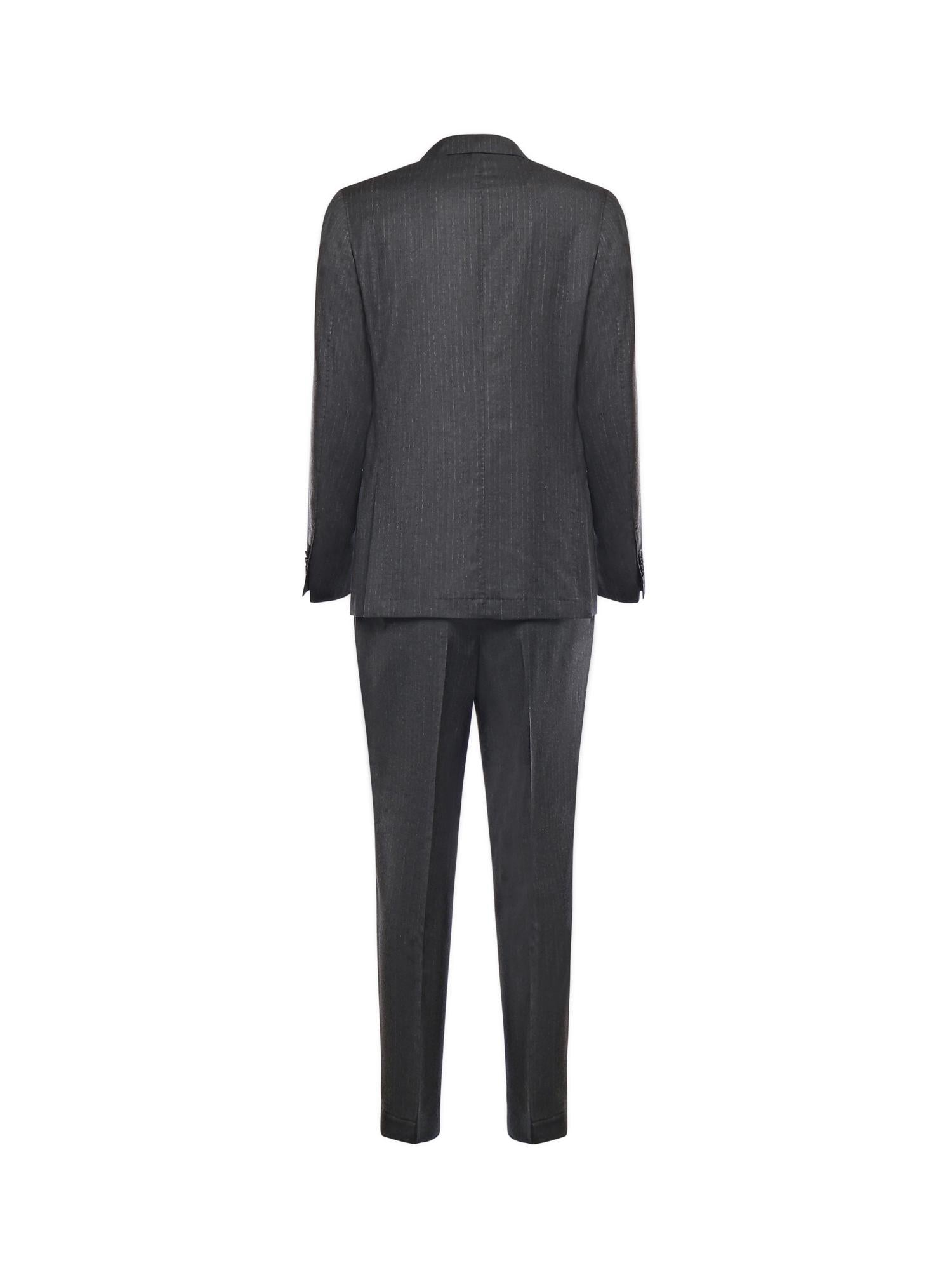 Abito sartoriale in lana gessata E3889N 95F SANTANIELLO 