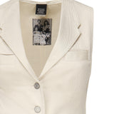 Gilet in drill di cotone 105072 A2JOC21 PINKO 