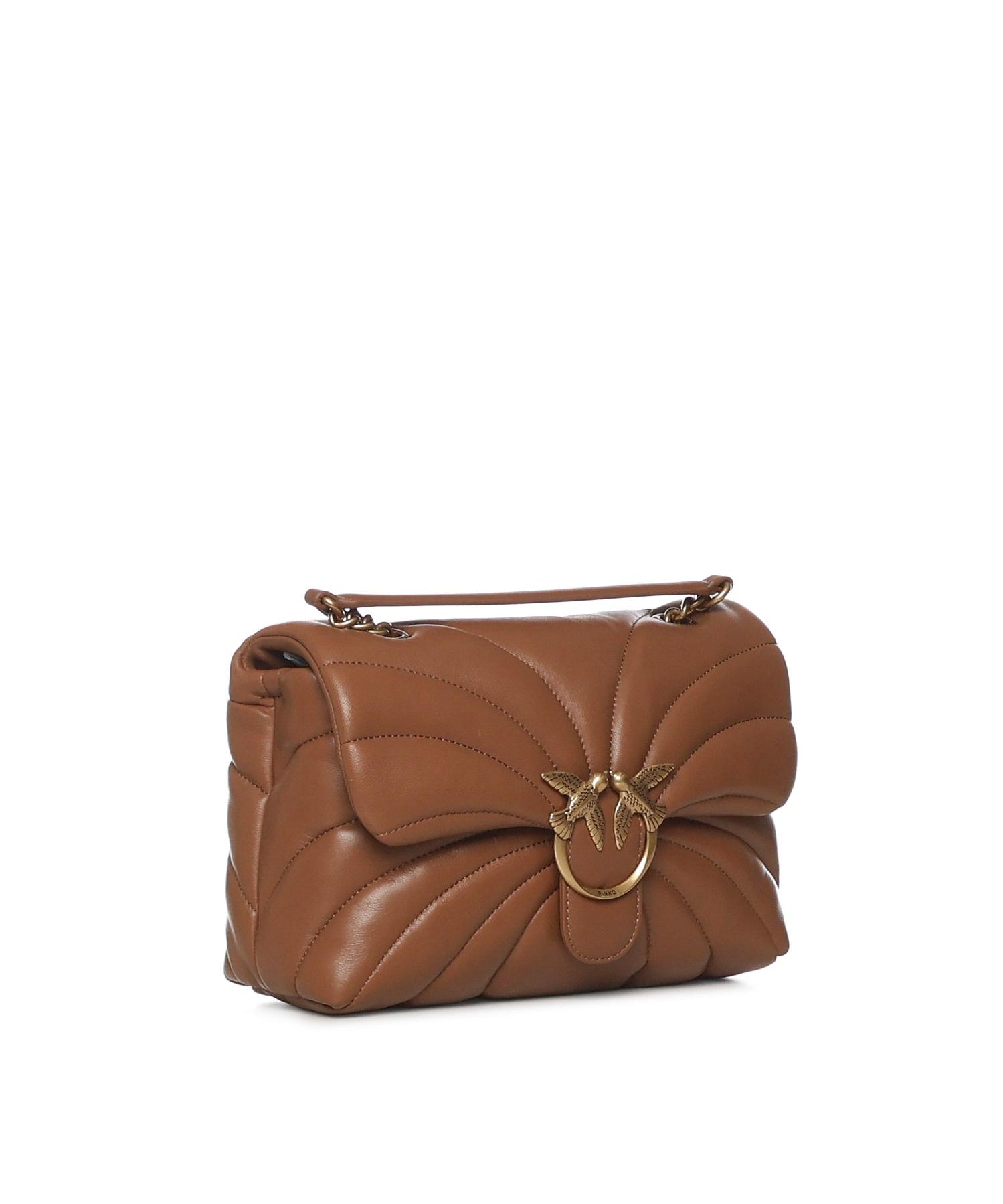 Borsa a tracolla grande Love Bag Puff trapunta farfalla 100038 A1EXL17Q PINKO 