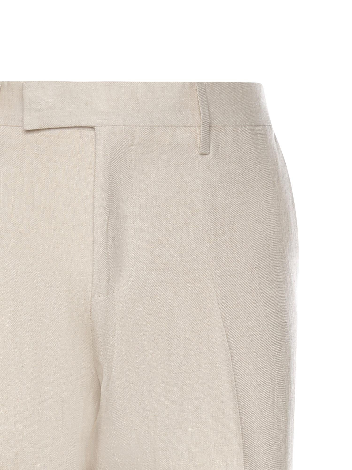 Pantalone in lino CNLYON PAIF66405150 LARDINI 