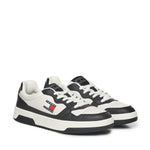 Sneakers in pelle con logo EM0EM01443 YBL TOMMY HILFIGER 