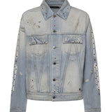 Giacca in denim con borchie AMOUJA1036 543 AMIRI 