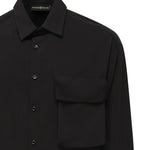 Camicia Wolf con tasca sul petto WOLF -NERO GIULIANO GALIANO 