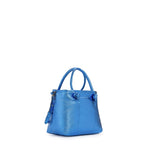 Mini bag in pelle con logo 73BP9VT02 LOLLI POPPOP BLUE V° 73 