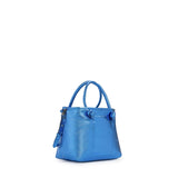 Mini bag in pelle con logo 73BP9VT02 LOLLI POPPOP BLUE V° 73 