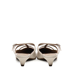 Sabot a listini in pelle di vitello A55182 STONE CARMENS 