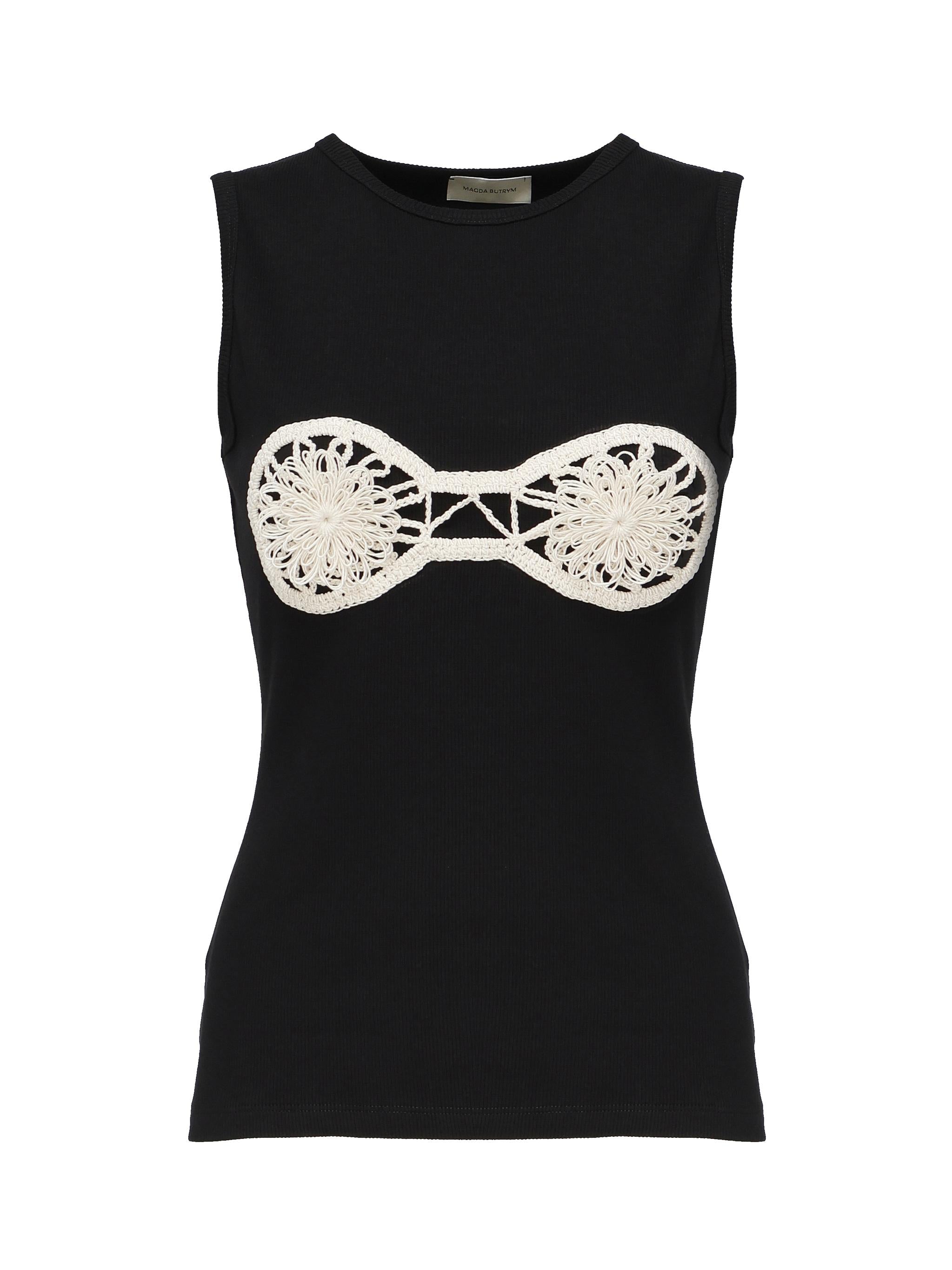 Canotta con reggiseno all'uncinetto 1715240000015  MAGDA BUTRYM 