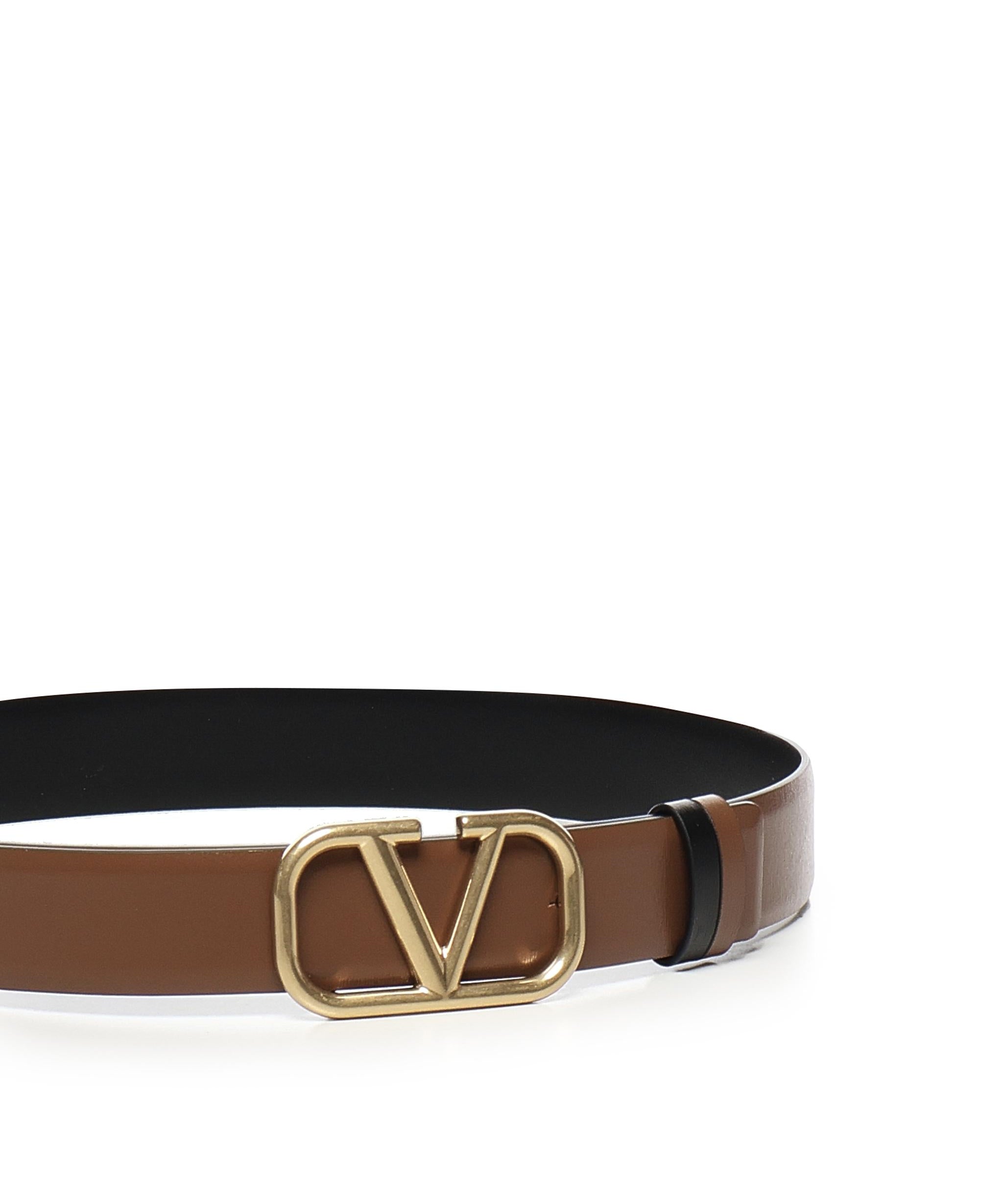 Cintura Vlogo Signature in Vitello lucido 6W2T0T15 ZFR11J VALENTINO GARAVANI 