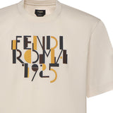 T-shirt in cotone con  stampa logo FY0936 AVOHF1J7C FENDI 