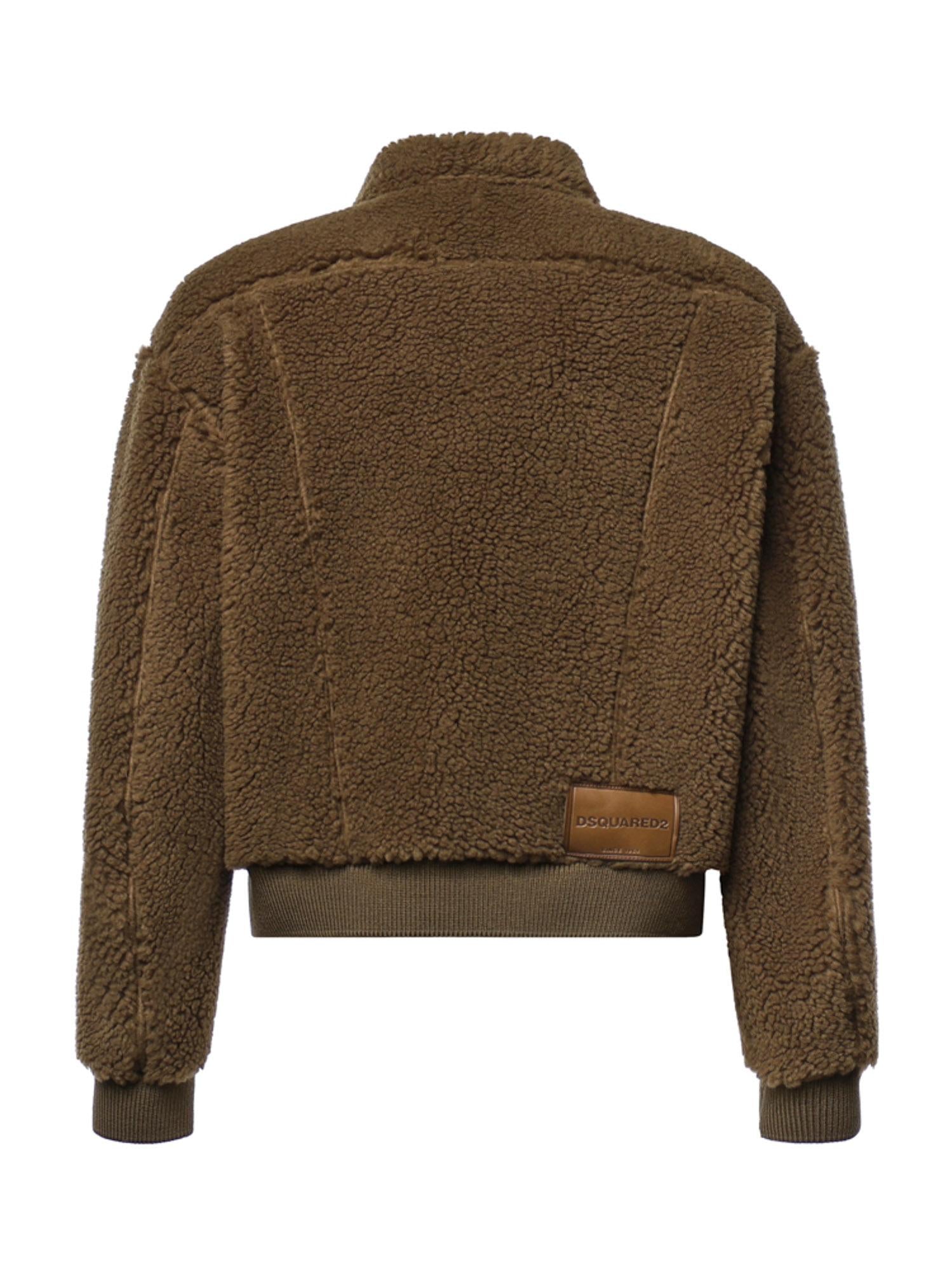Giacca Teddy con logo S74AM1719 S25602136 DSQUARED2 