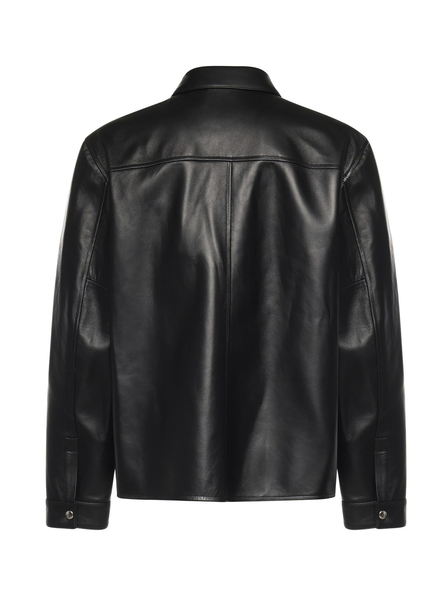 Overshirt in pelle G6AB0068 99 GRIFONI 