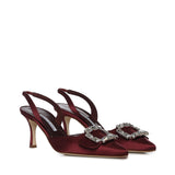Décolleté slingback in raso 1263183 6037 MANOLO BLAHNIK 