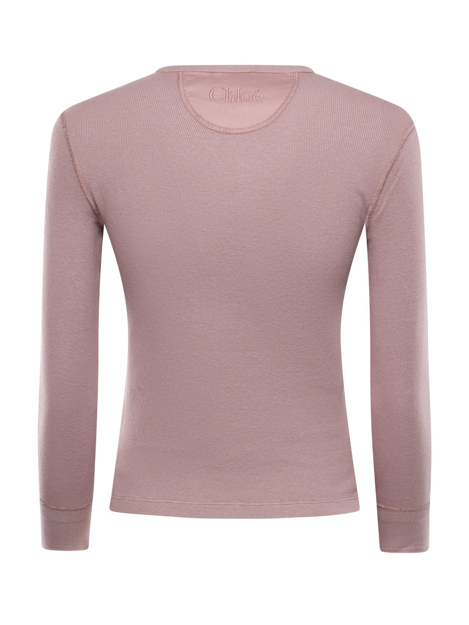 Camicia Henley in jersey di cotone CH26SJH30185 50C CHLOÉ 