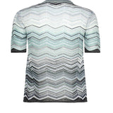 T-shirt in viscosa chevron lamé con paillettes DS26SN0V BK01H9SMSN4 MISSONI 