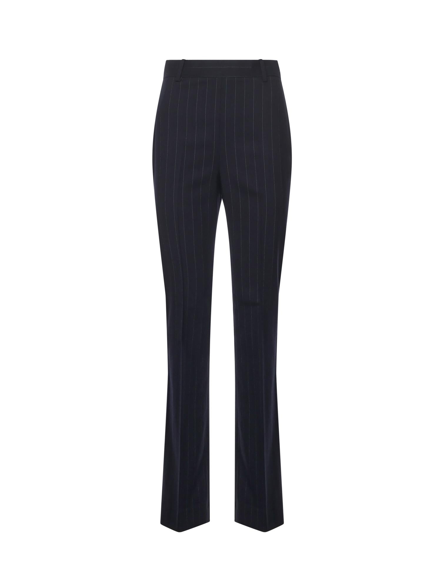 Pantaloni gessati in misto lana 105671 A2QYEZ1 PINKO 
