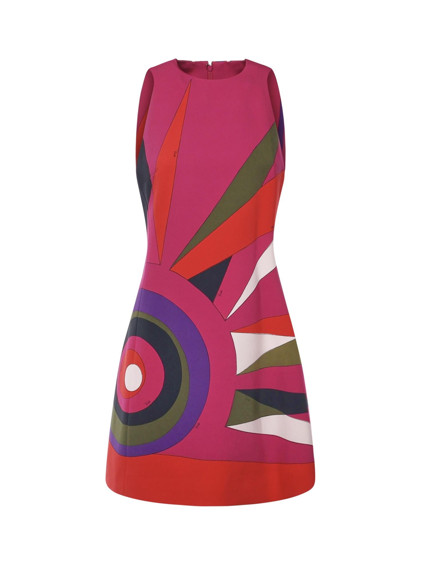 Abito a trapezio con stampa hawaiana 5URG42 5U849030 PUCCI 