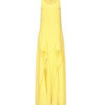 Abito lungo con ruche in georgette AA9R2708T666B 247 ALAIA 