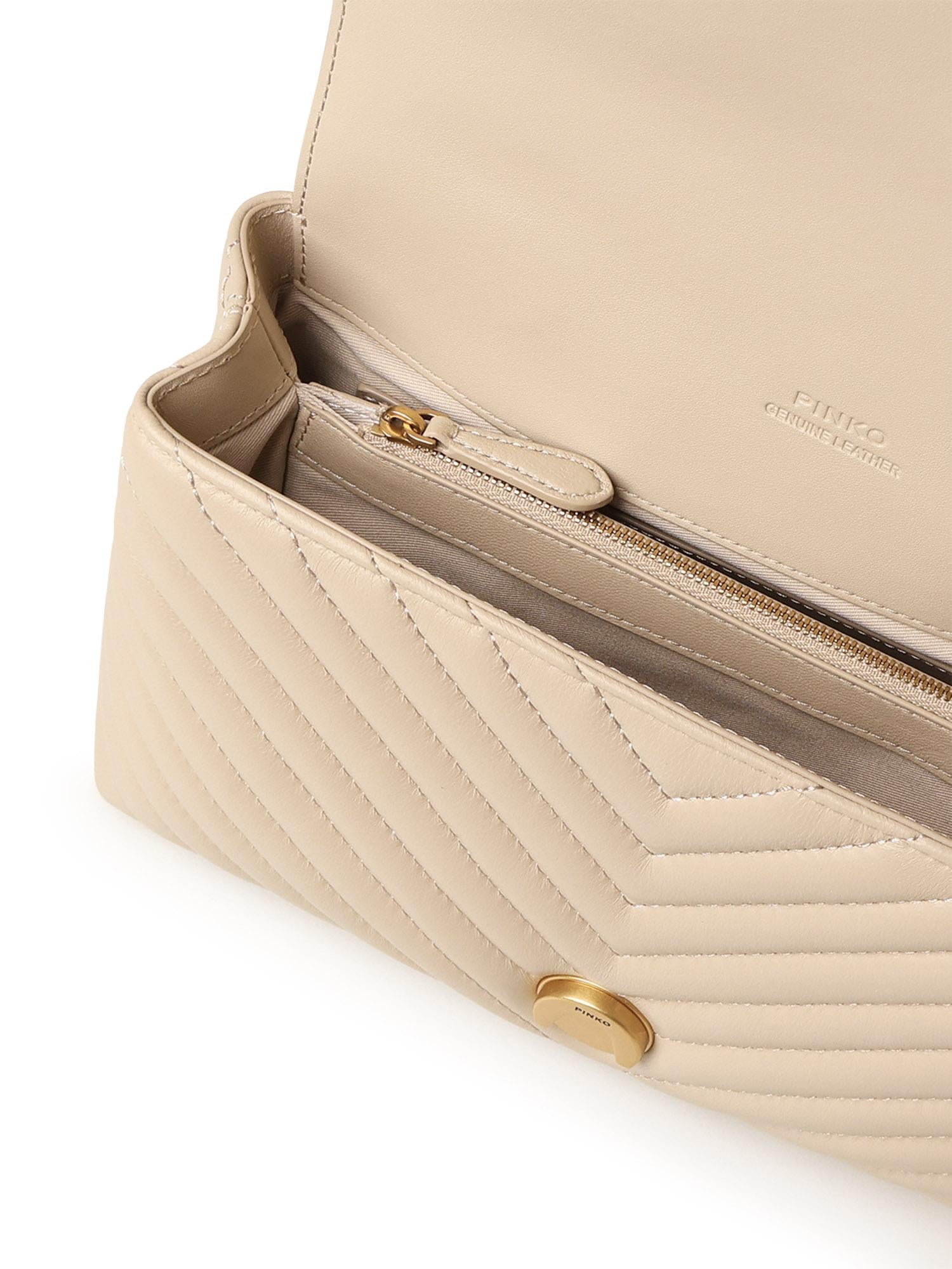 Borsa Love Lady Puff Chevron 100043 A0GKC50Q PINKO 