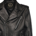 Giubbotto Push in pelle PUSH IT PYTHONNERO GIULIANO GALIANO 