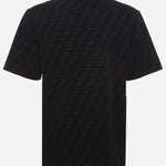 T-shirt in piqué FF Jacquard FY0936 A7D5F0ABB FENDI 