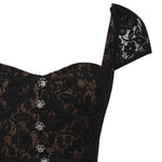 Abito midi in pizzo RS26173MA B SELF-PORTRAIT 